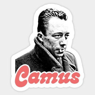 Albert Camus /// Retro Fan Art Design Sticker